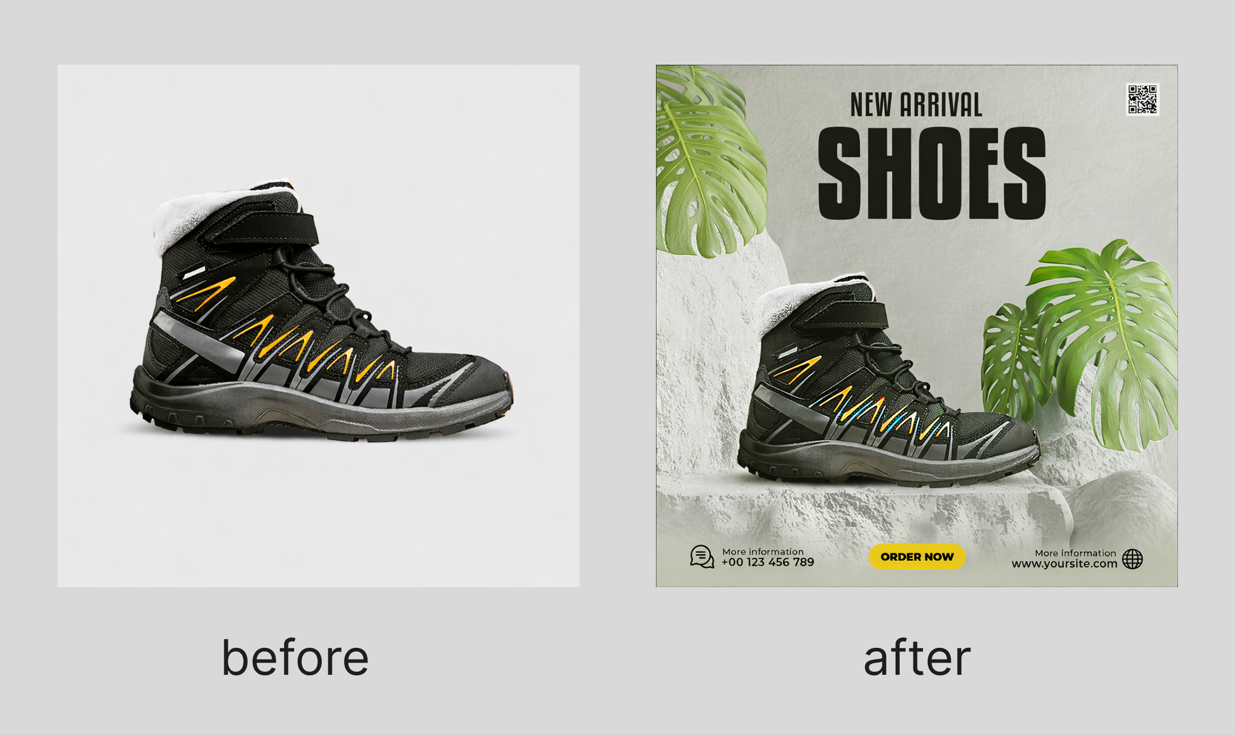 Shoe Ad Transformation